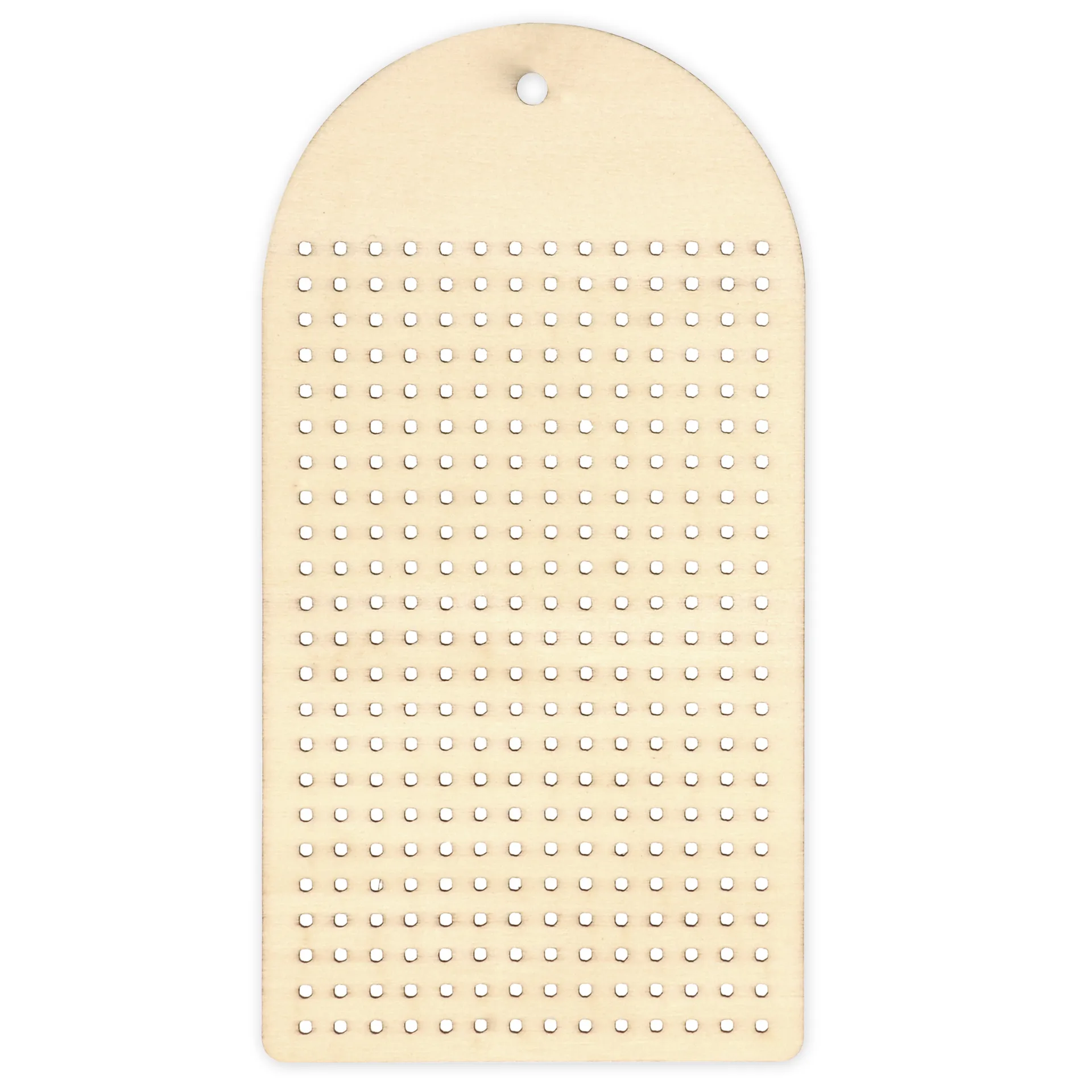 Holzanhänger zum Besticken, 6 Stück