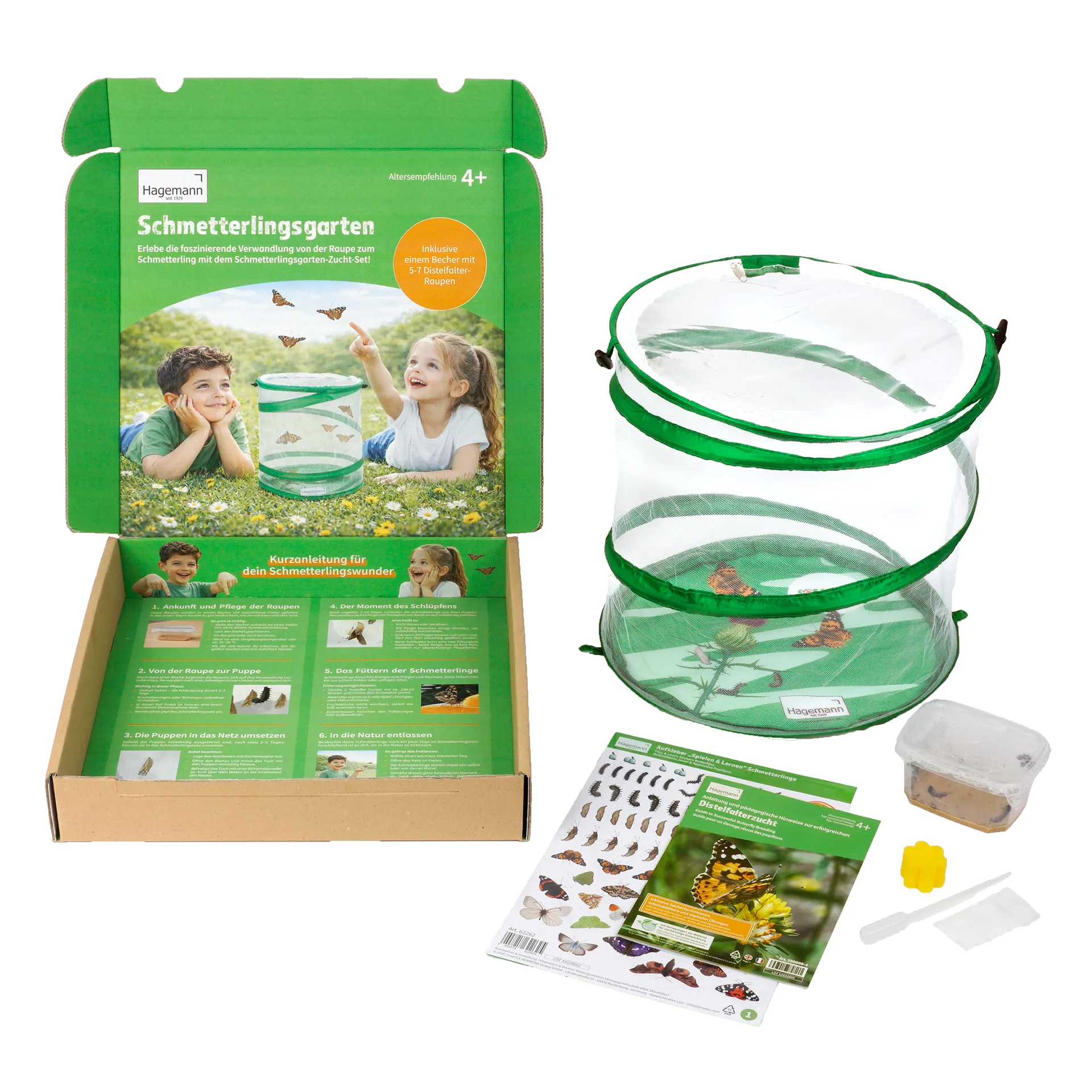 Zuchtset "Schmetterlingsgarten", mit 5-7 Raupen