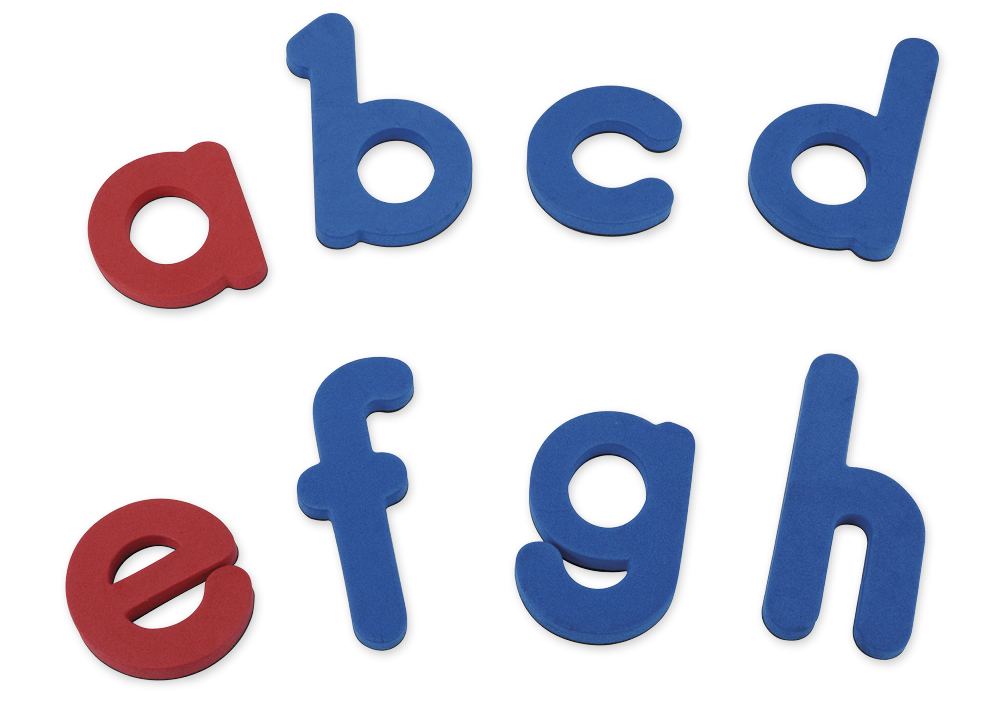 Magnet-Klein-Buchstaben in Dose, ca. 5,8 cm, 123-tlg.