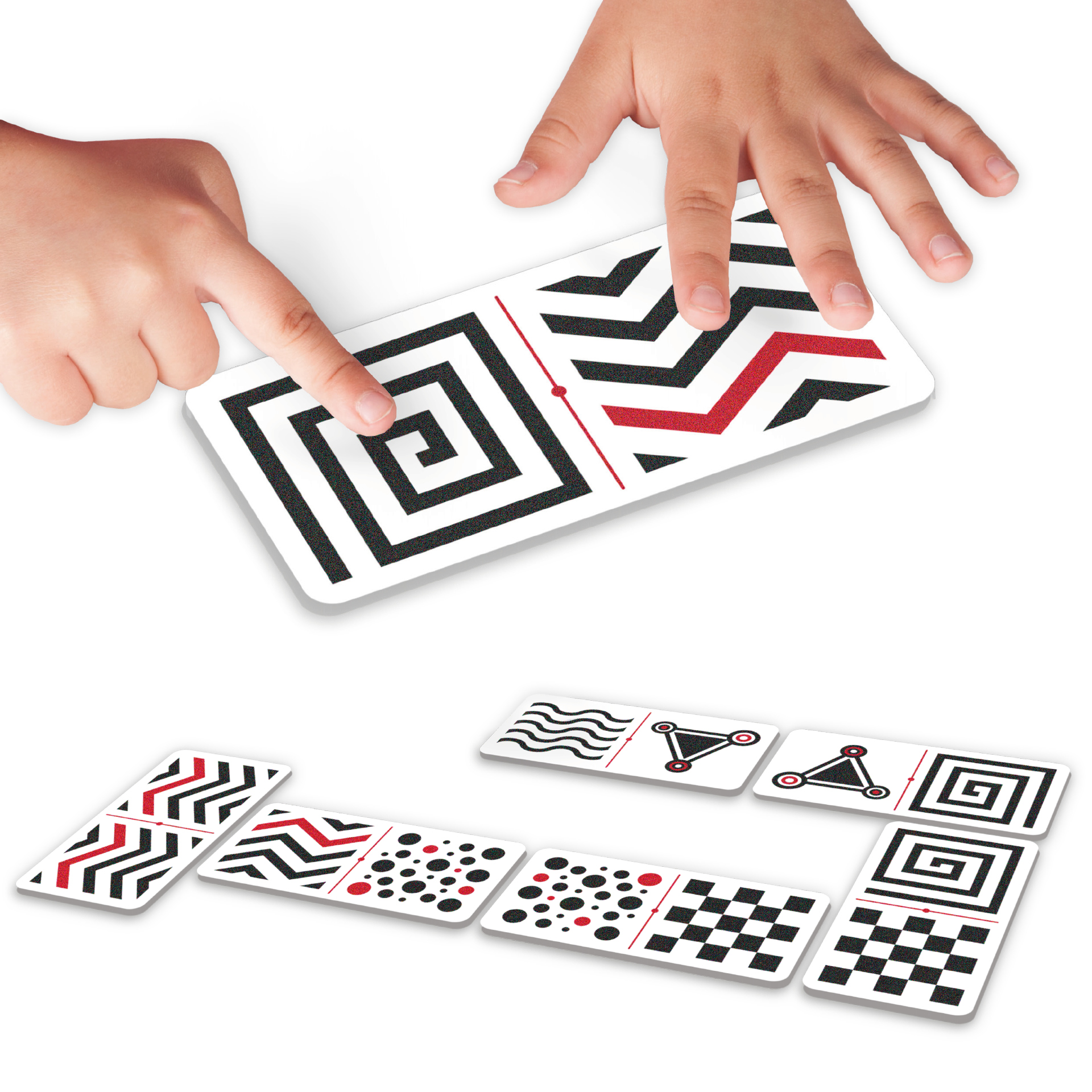 Hagemann Domino "visuell und taktil", 28-tlg.