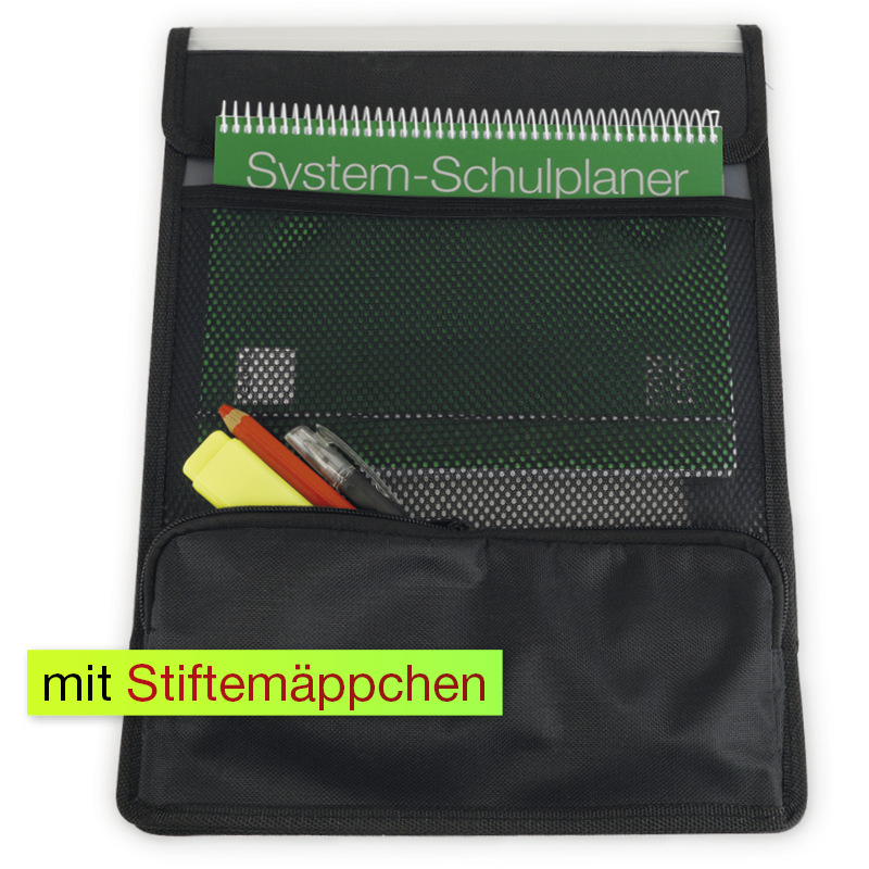 Fickinsats A4 med nät och pennfodral