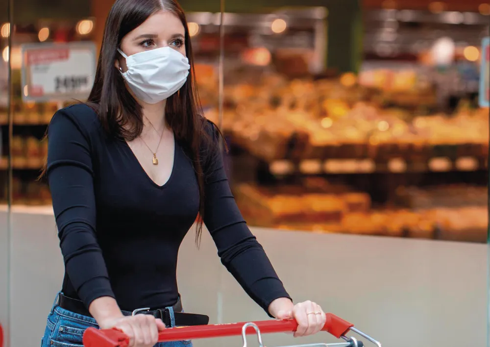Gezichtsmasker voor dagelijks gebruik, met membraanfilter L (volwassenen)