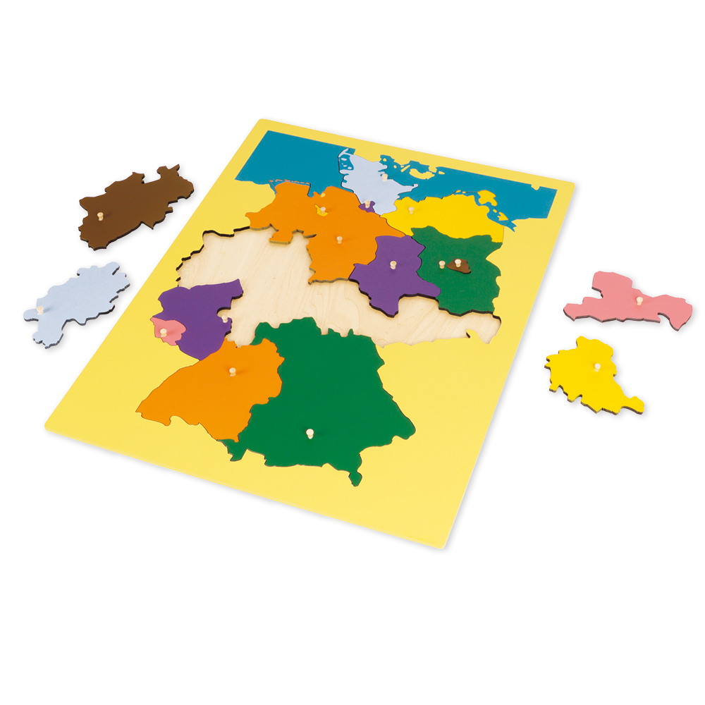 TimeTEX Puzzlekarte Deutschland "Montessori Premium" TimeTEX Puzzlekarte Deutschland "Montessori Premium"