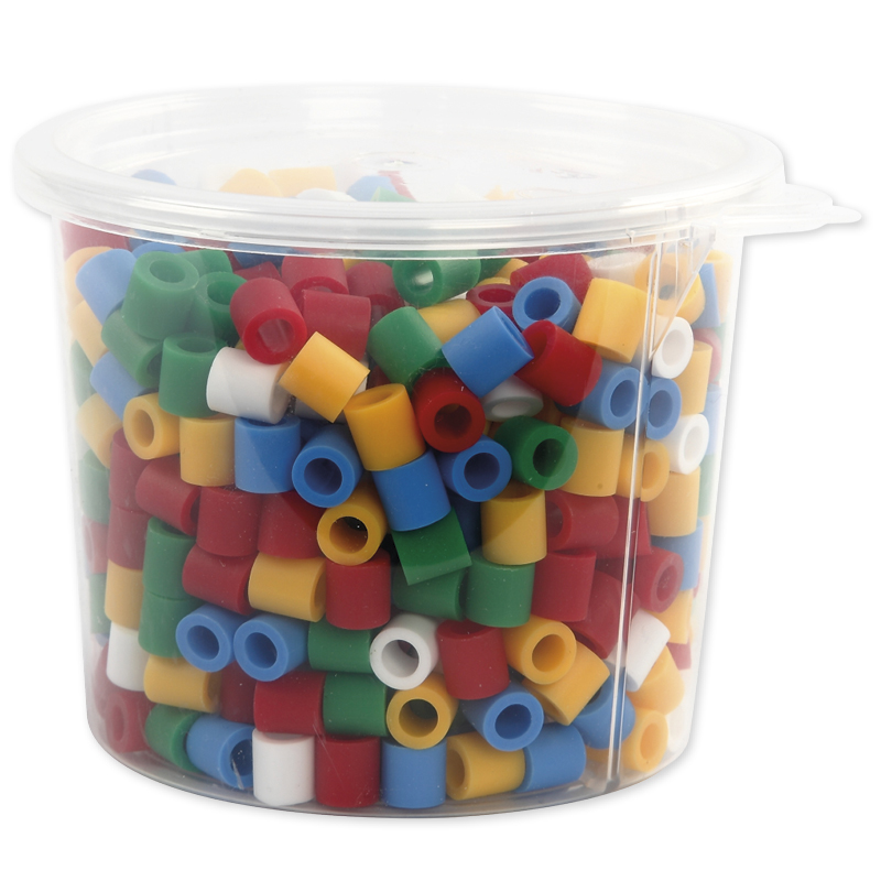 Hagemann Jumbo-Bügelperlen, 10 mm, ca. 550 Stück im Eimer