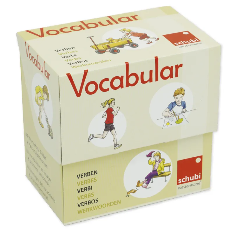 Cutiuța cu imagini "Vocabular" - verbe