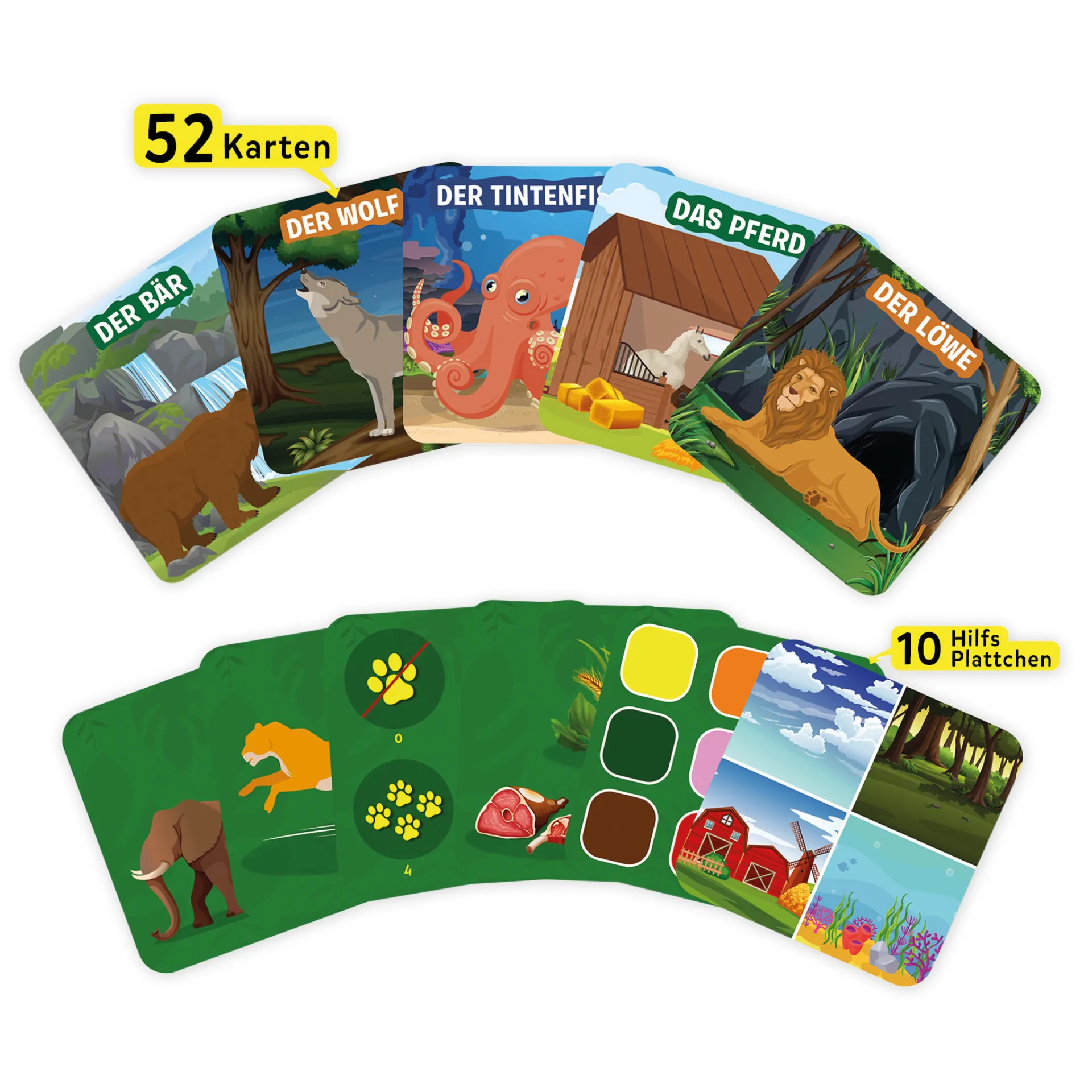Lernspiel "Tierreich - 10x darfst Du raten Junior", 46-tlg.