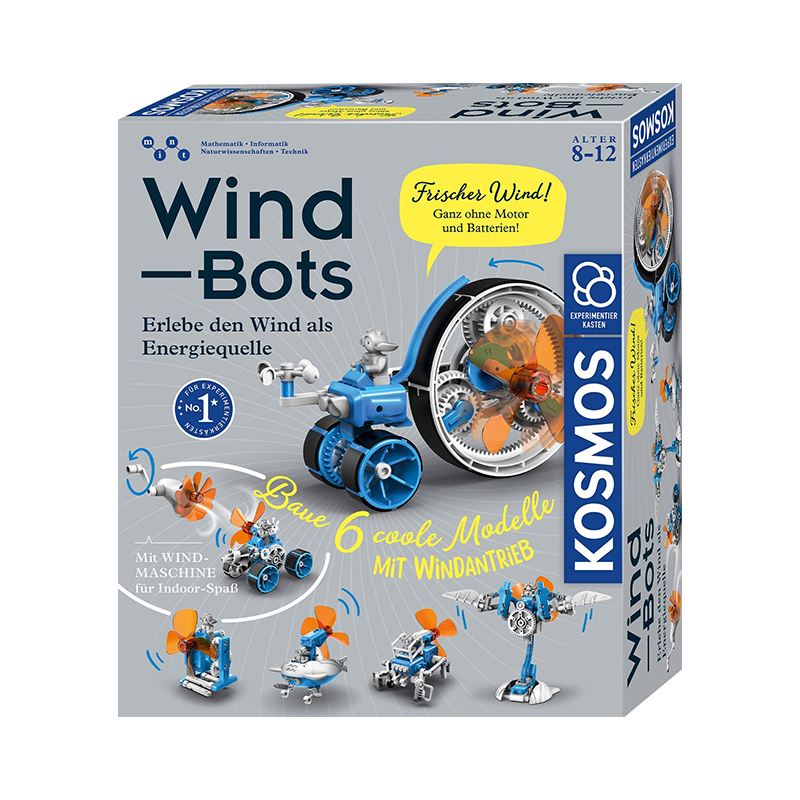 Experimentier-Kasten "Wind Bots: Erlebe den Wind als Energiequelle"