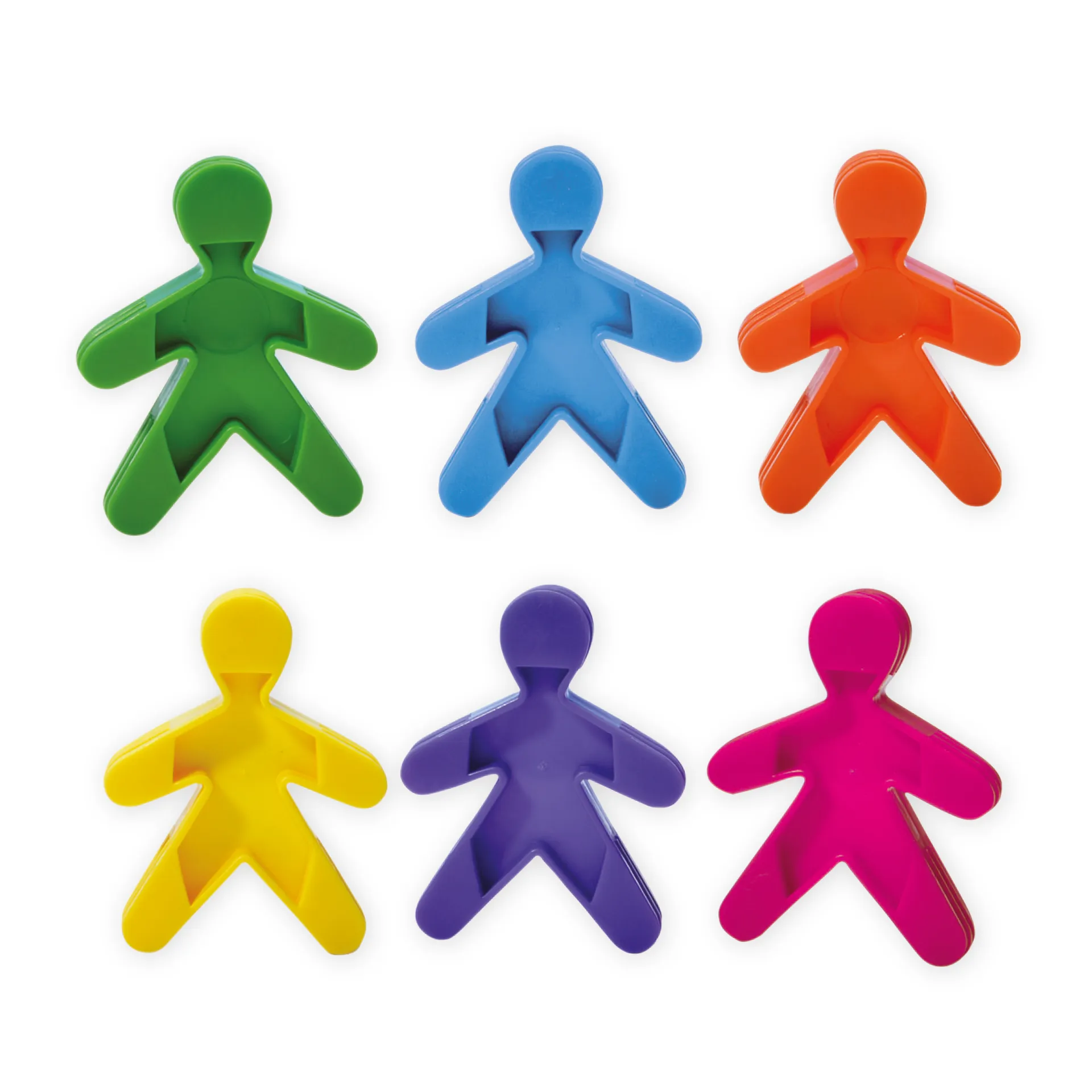 Figuren-Stapelspiel aus Kunststoff, farbig, 100 Stück