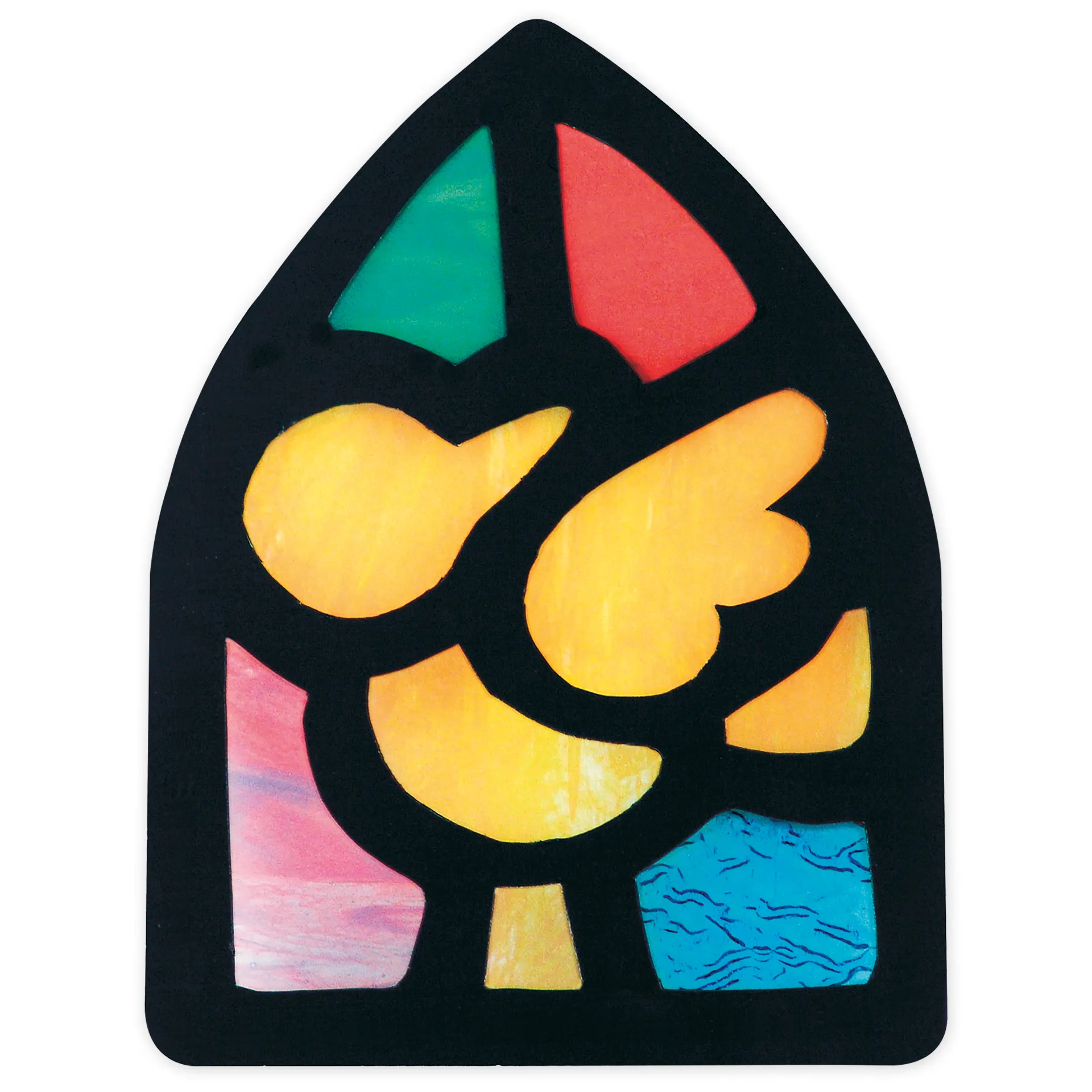 Transparentpapier "Buntglas", 14x22 cm, 24 Blatt