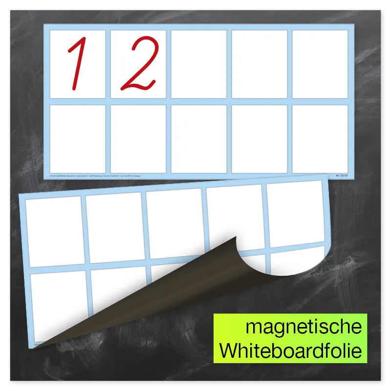 TimeTEX whiteboard demo miniräknare, magnetisk, 2-delad