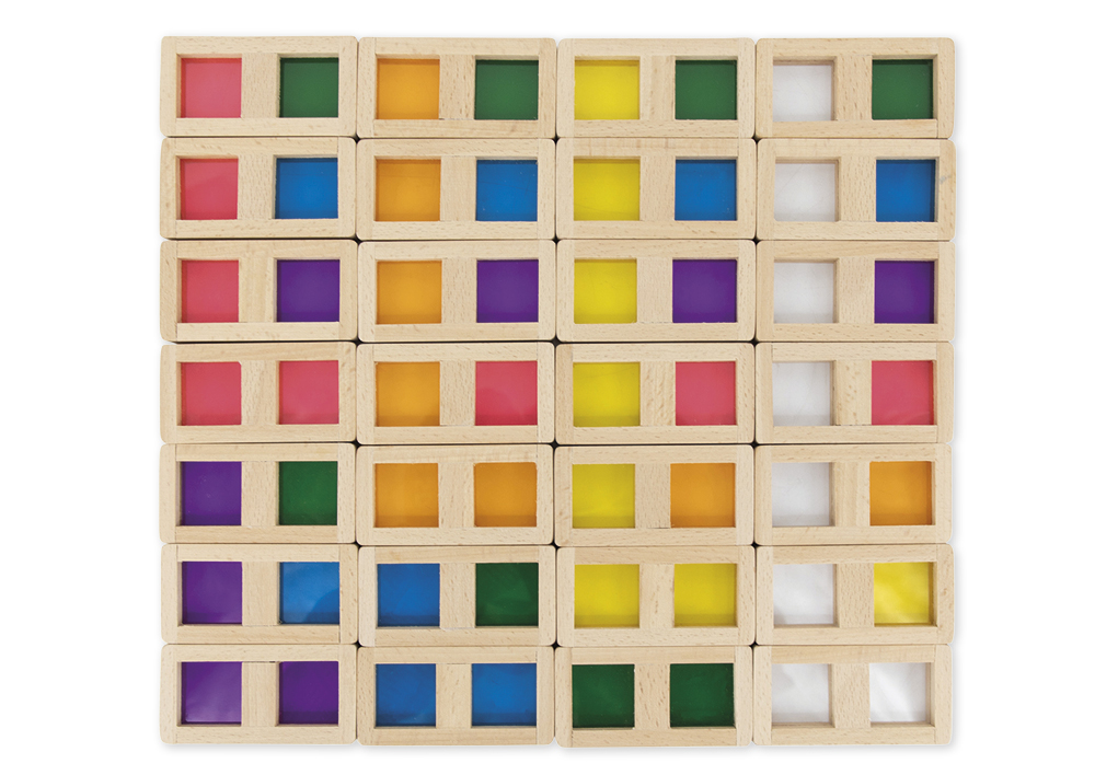 Farb-Domino "Regenbogen", 29-tlg. Farb-Domino "Regenbogen", 29-tlg.
