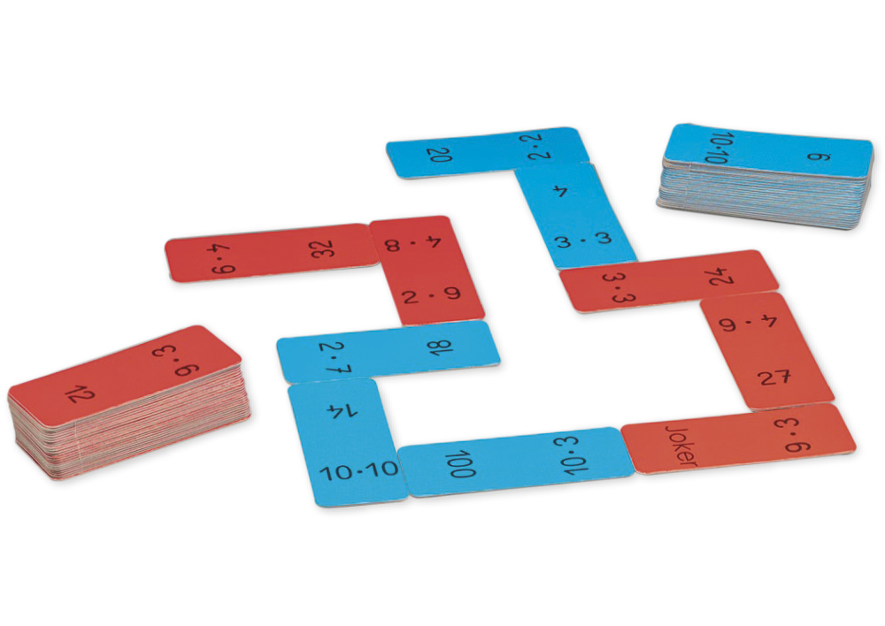 Multiplikation-Domino XL, 100er Zahlenraum, 60-tlg.