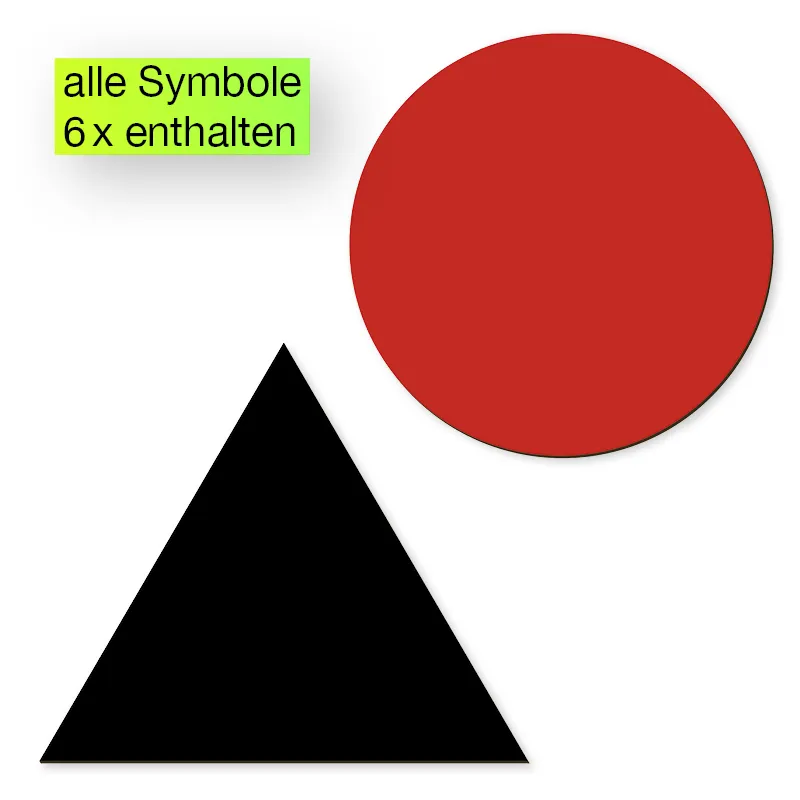 Wortarten-Symbole, magnetisch, 60-tlg. "Montessori Premium"