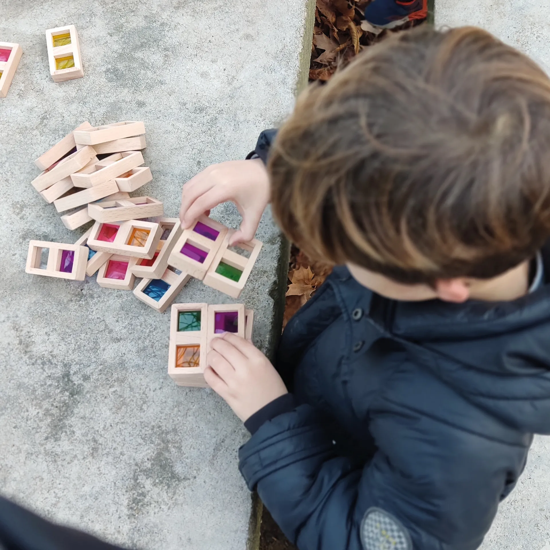 Farb-Domino "Regenbogen", 29-tlg.