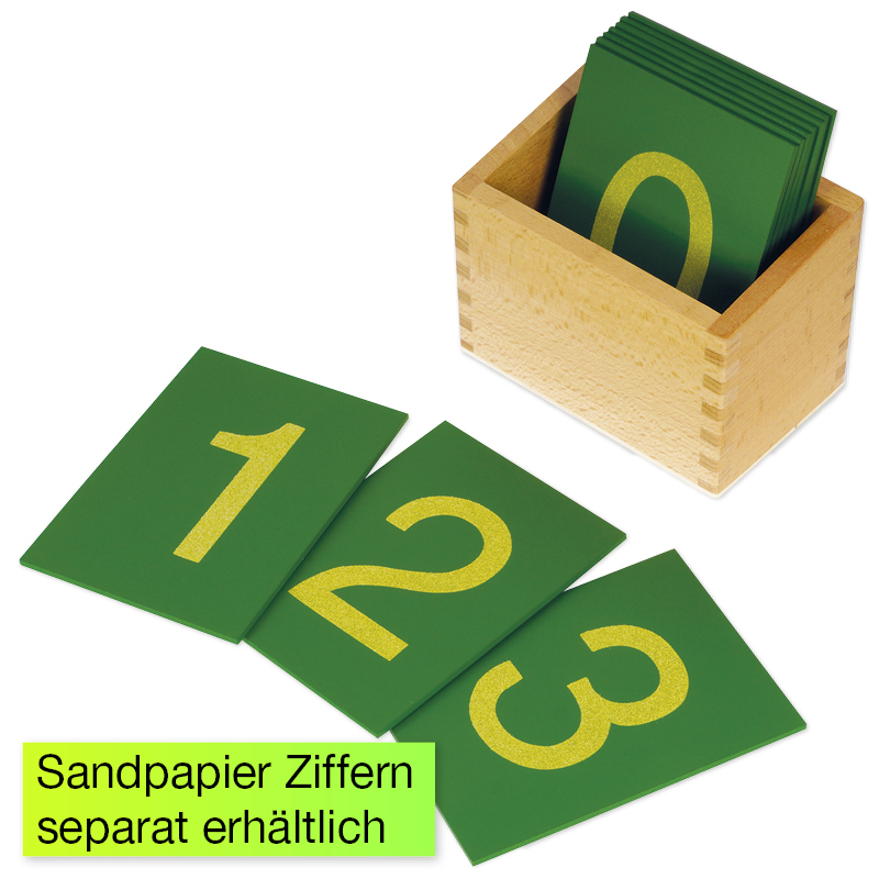 TimeTEX - Cutie pentru cifrele rugoase din glaspapir "Montessori Premium"