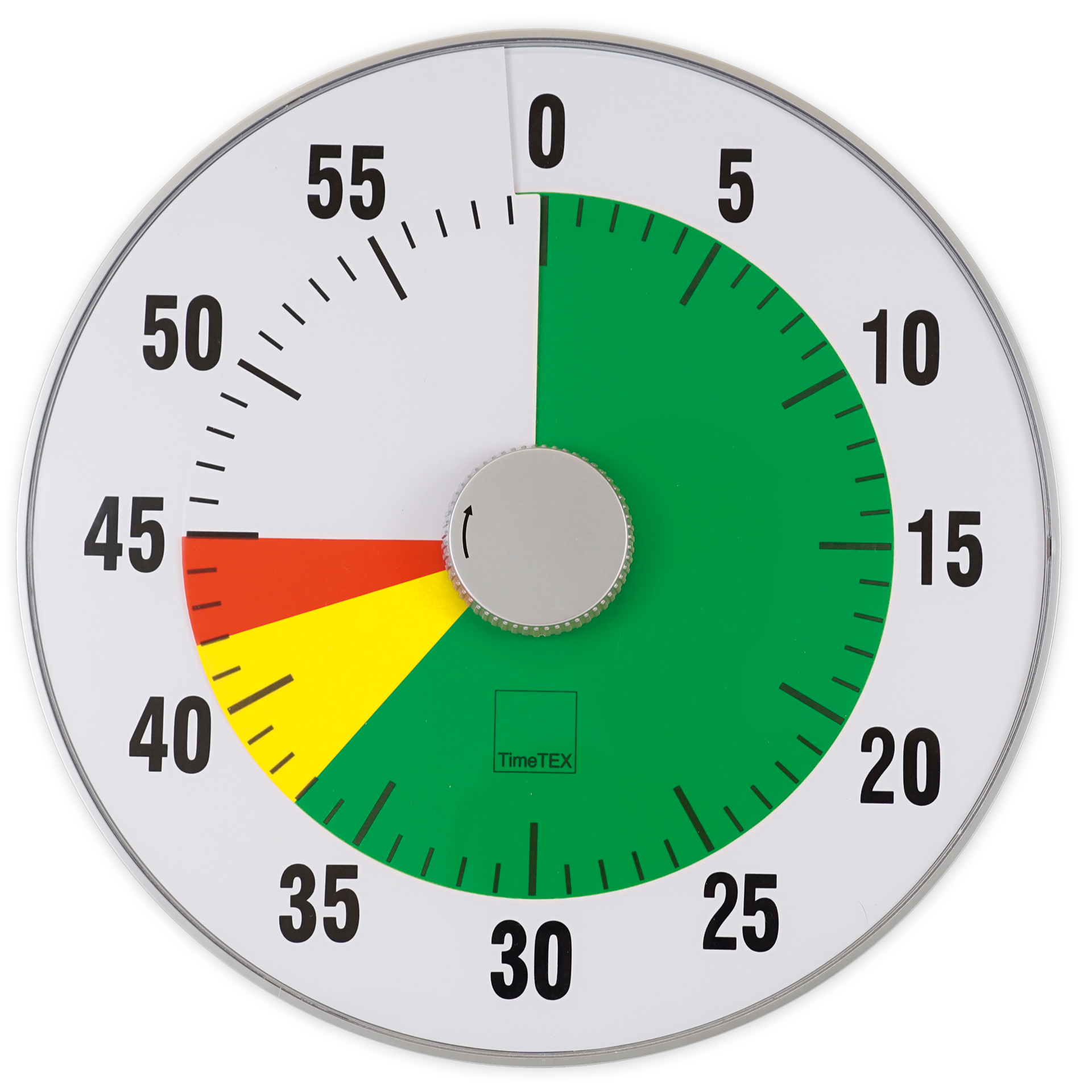 TimeTEX - Ceas temporizator "silențios" XL, ø 32 cm, cu disc în culorile semaforului