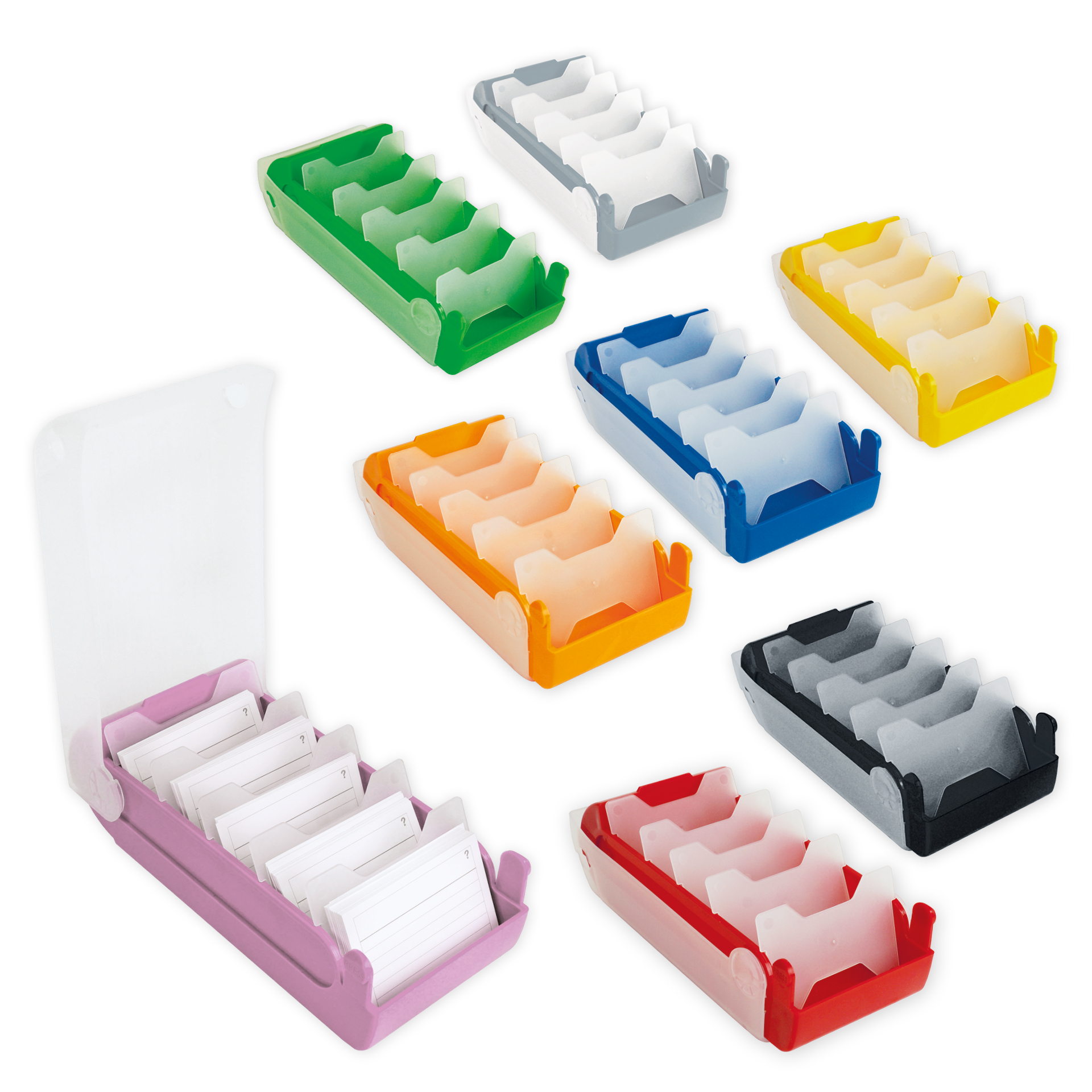 Hagemann Lernbox A8 Kunststoff mit 100 Lernkärtchen