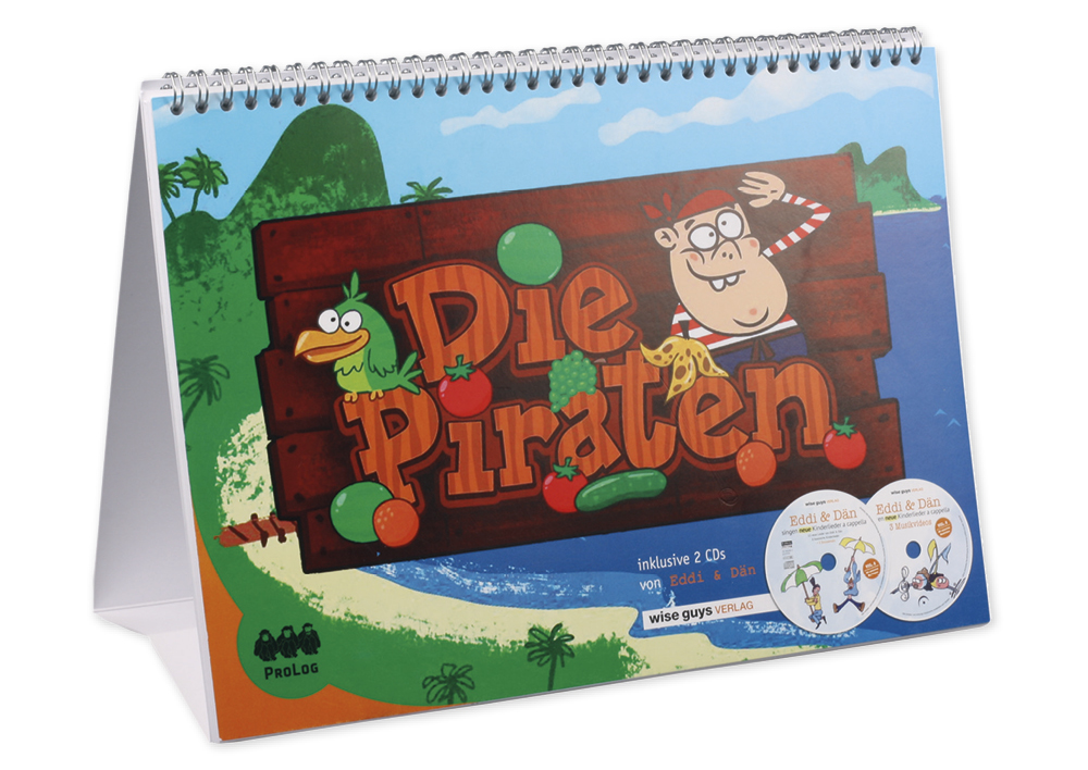 Buch "Die Piraten", 14 Seiten, Kniebuch mit Musik-CD