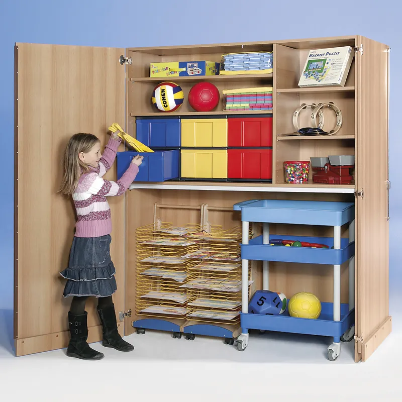 Garagen-Hochschrank XXL, Extratiefe, Trocknungswagen A3, Etagen-Wagen