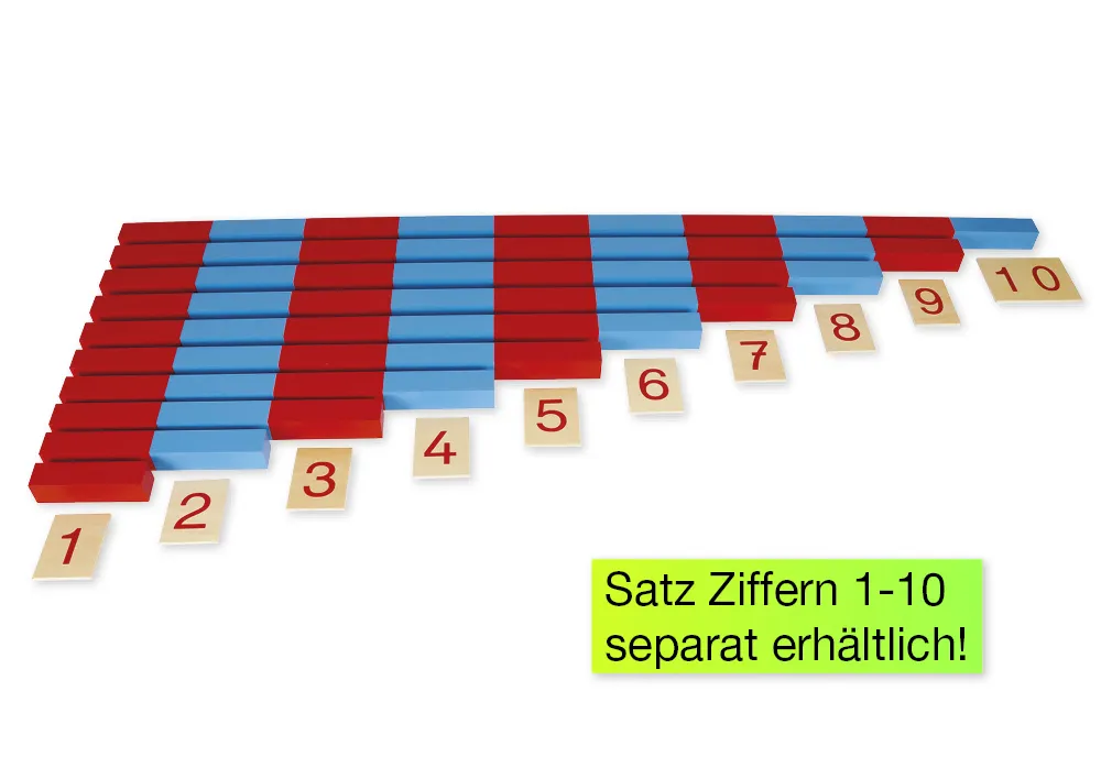 TimeTEX Numerische Stangen "Montessori Premium"