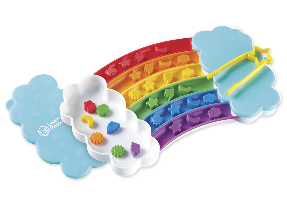 Sortier-Spiel "Regenbogen", 37-tlg.