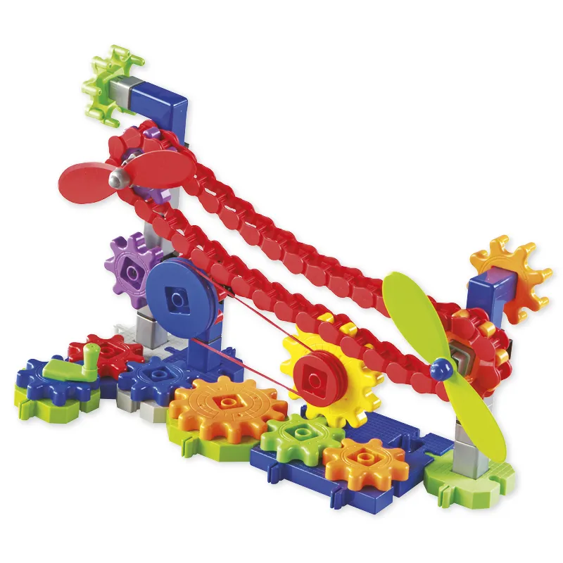 Zahnräder-Spiel, verschiedene Bauteile, 116-tlg.