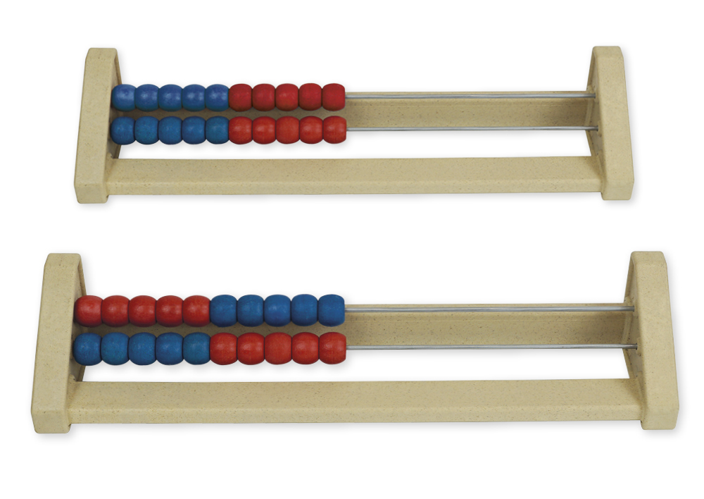 TimeTEX Rechenrahmen für 20-er Zahlenraum rot/blau