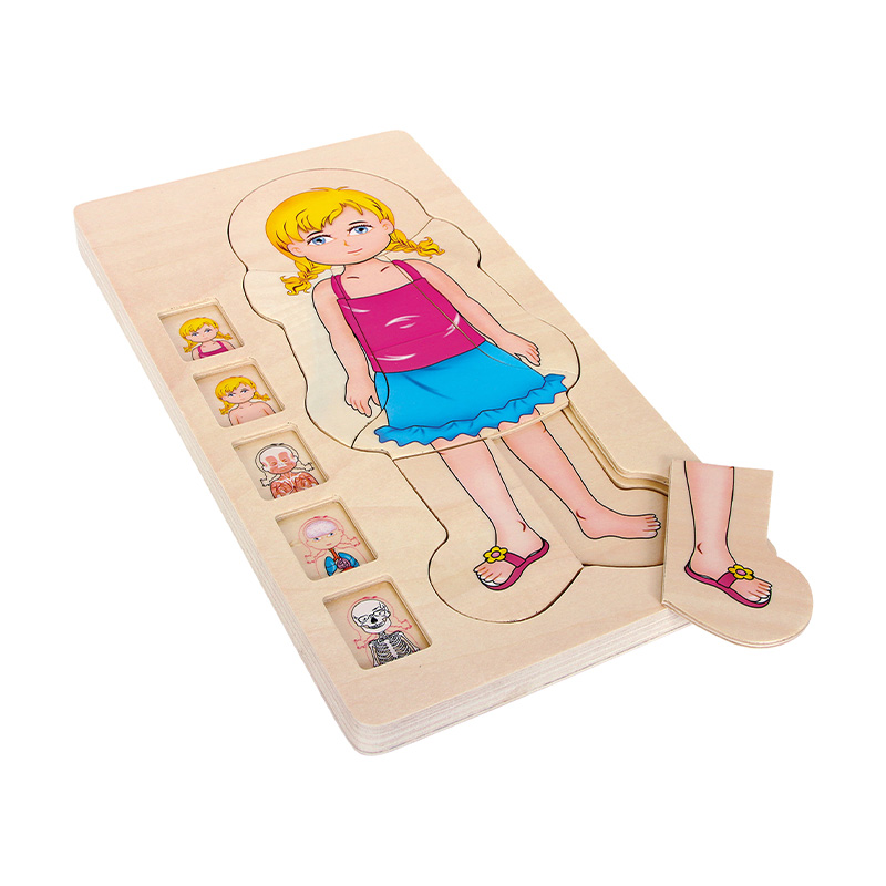 Schichten-Puzzle "Körper Mädchen", 28-tlg.