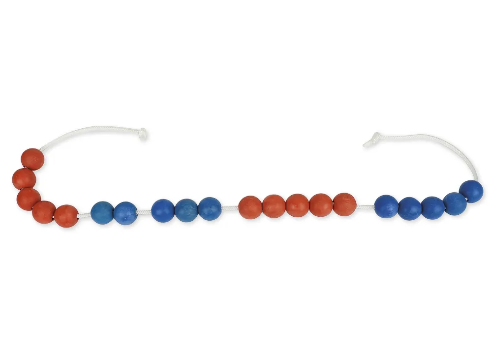 Demo-Rechenkette bis 20, rot/blau, 5er-Wechsel