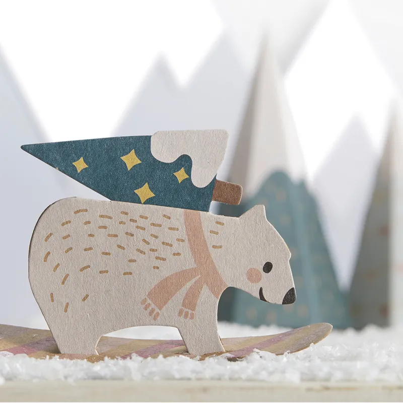 Calendrier de l'Avent à assembler « Village de Noël », 113 pcs