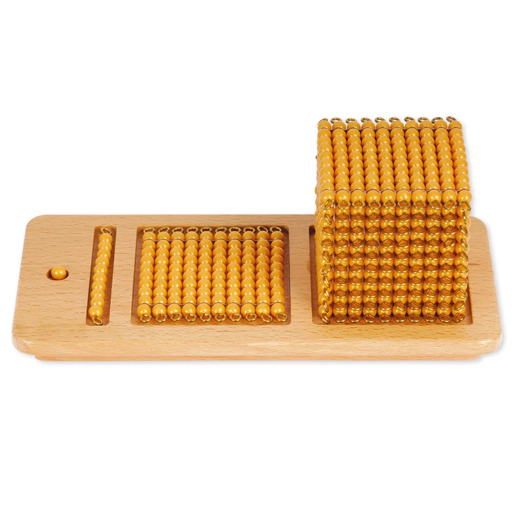 TimeTEX Set de introducere în materialul cu mărgele aurii "Montessori Premium"