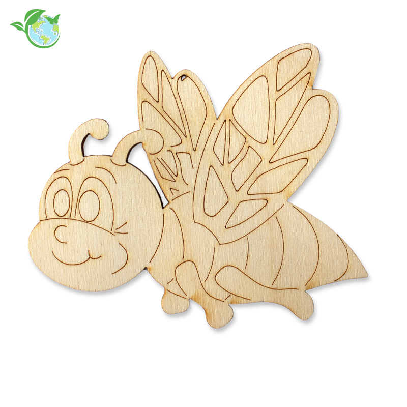 TimeTEX Biene aus Holz, 10x9 cm