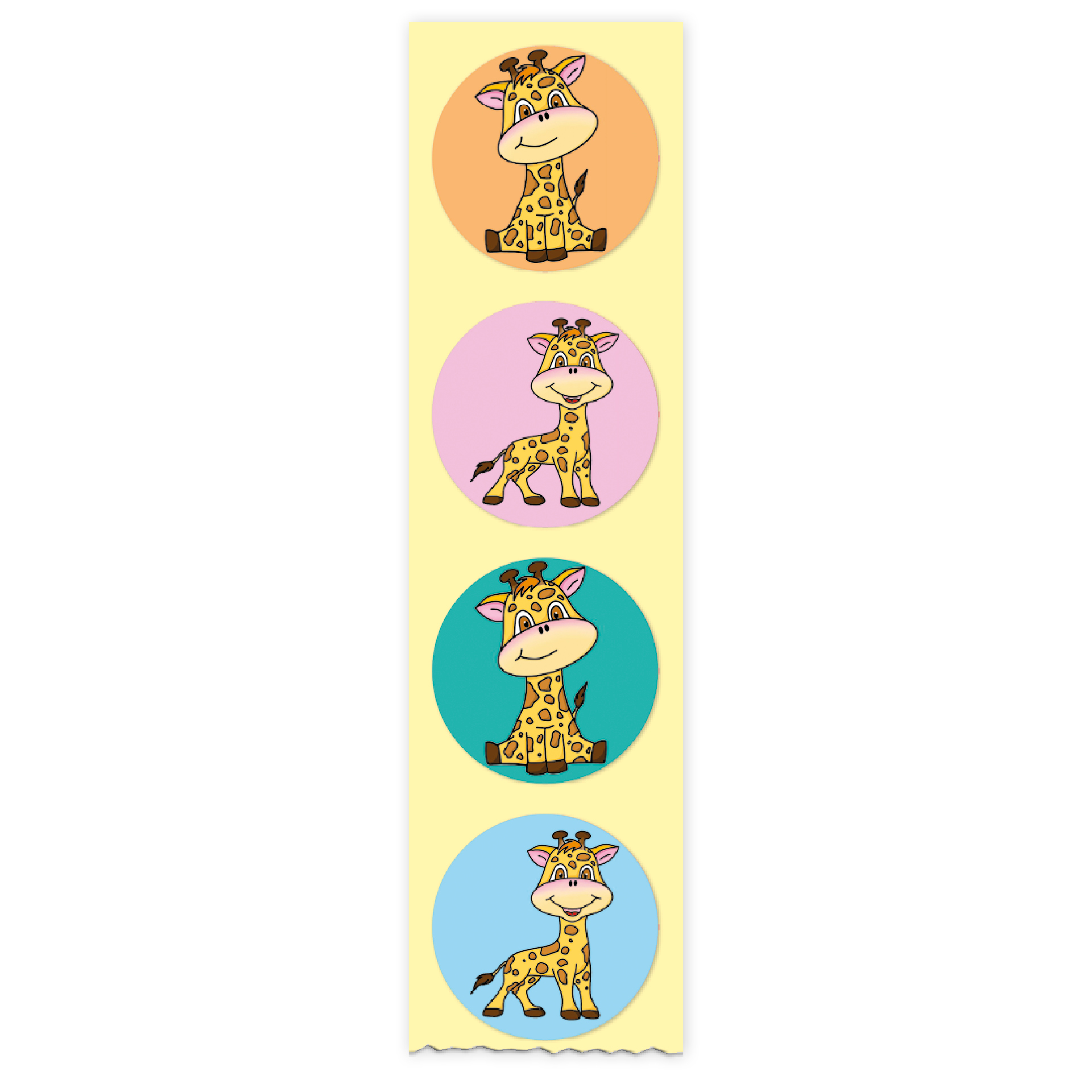 Belobigungs-Aufkleber "Giraffe" in Spender-Box, 500 Stück Belobigungs-Aufkleber "Giraffe" in Spender-Box, 500 Stück