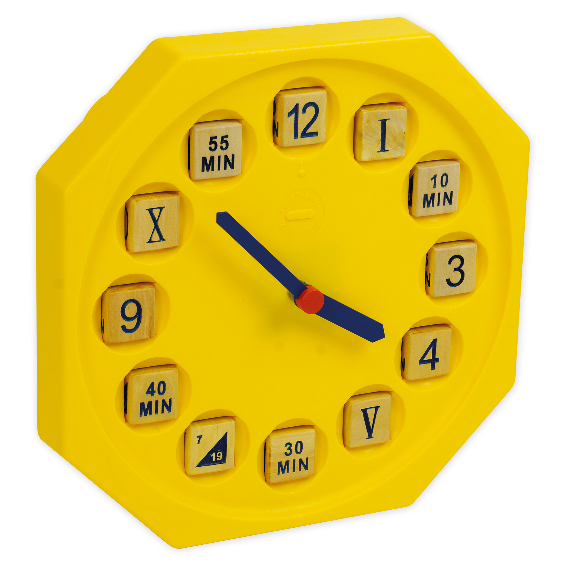 Pedagogisk inlärnings- och lekklocka "Time Pointer", 30x30 cm, med kvartsdrift