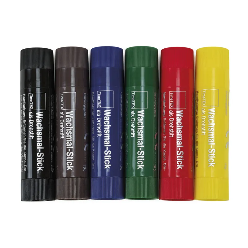 Wachsmal-Sticks 6 Farben als Drehstift