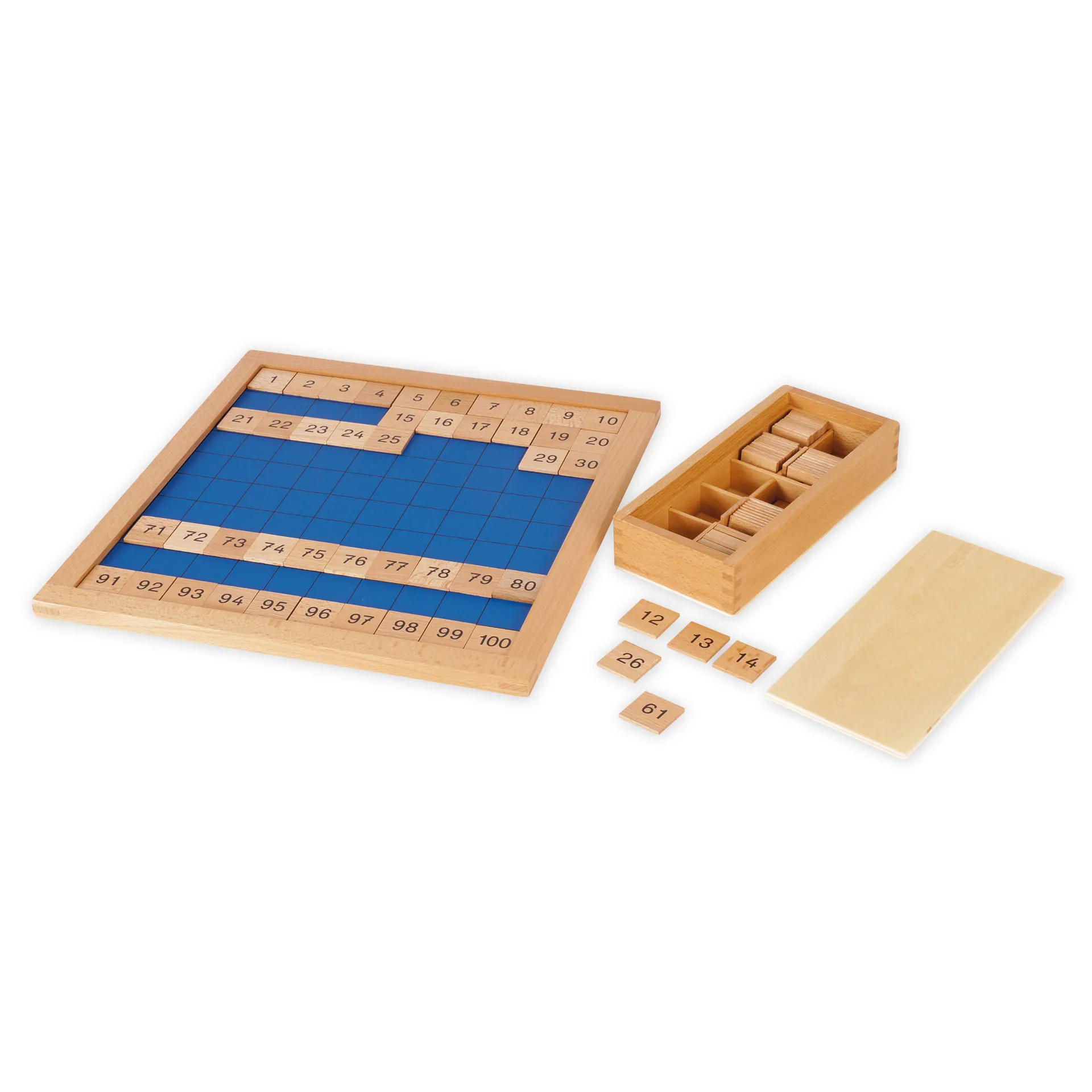 TimeTEX Set Hunderterbrett mit Kontrolltafel "Montessori Premium"