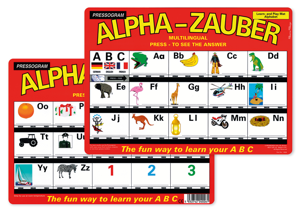 TimeTEX Zaubertafel "ABC" Mehrsprachig Englisch