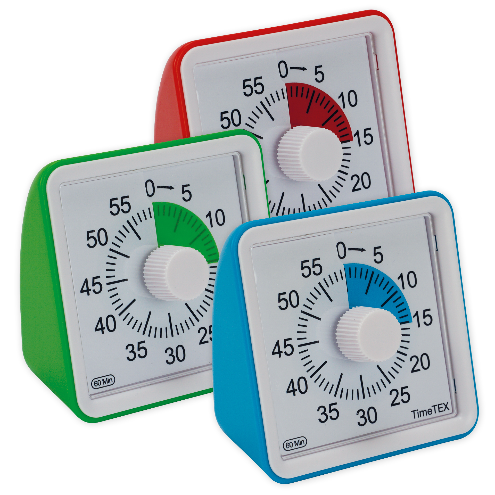 TimeTEX Zeitdauer-Uhr - Timer - Countdown-Uhr - Stoppuhr - Rücklaufuhr "lautlos" compact