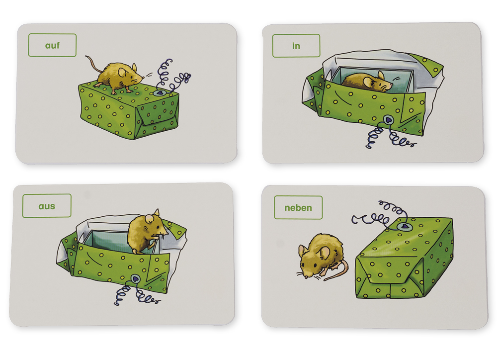 Schubicards Deutsch "Die Maus im Geschenk"