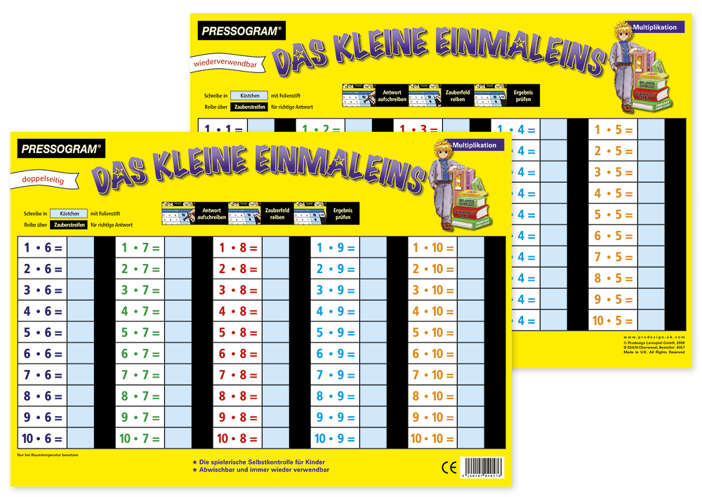 TimeTEX Zaubertafel "Mathematik" Kleines 1 x 1 TimeTEX Zaubertafel "Mathematik" Kleines 1 x 1