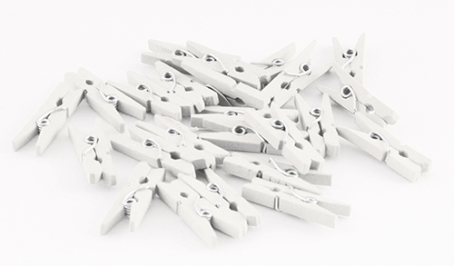 Holz-Klammern 25 mm (für Markierungen), 50 Stück