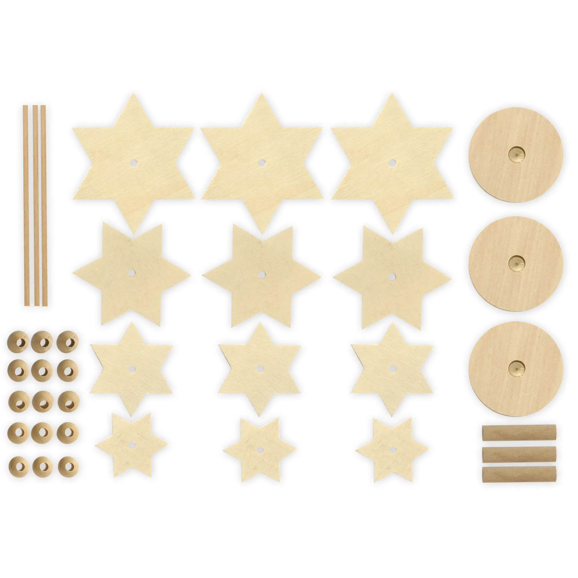 Kleiner Sternenbaum, 3 Stück, 42-tlg.