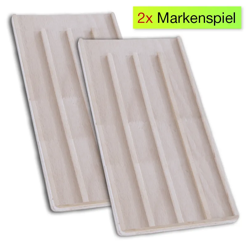 Set Markenspiel aus Holz mit Flüster-Plättchen, 202-tlg.