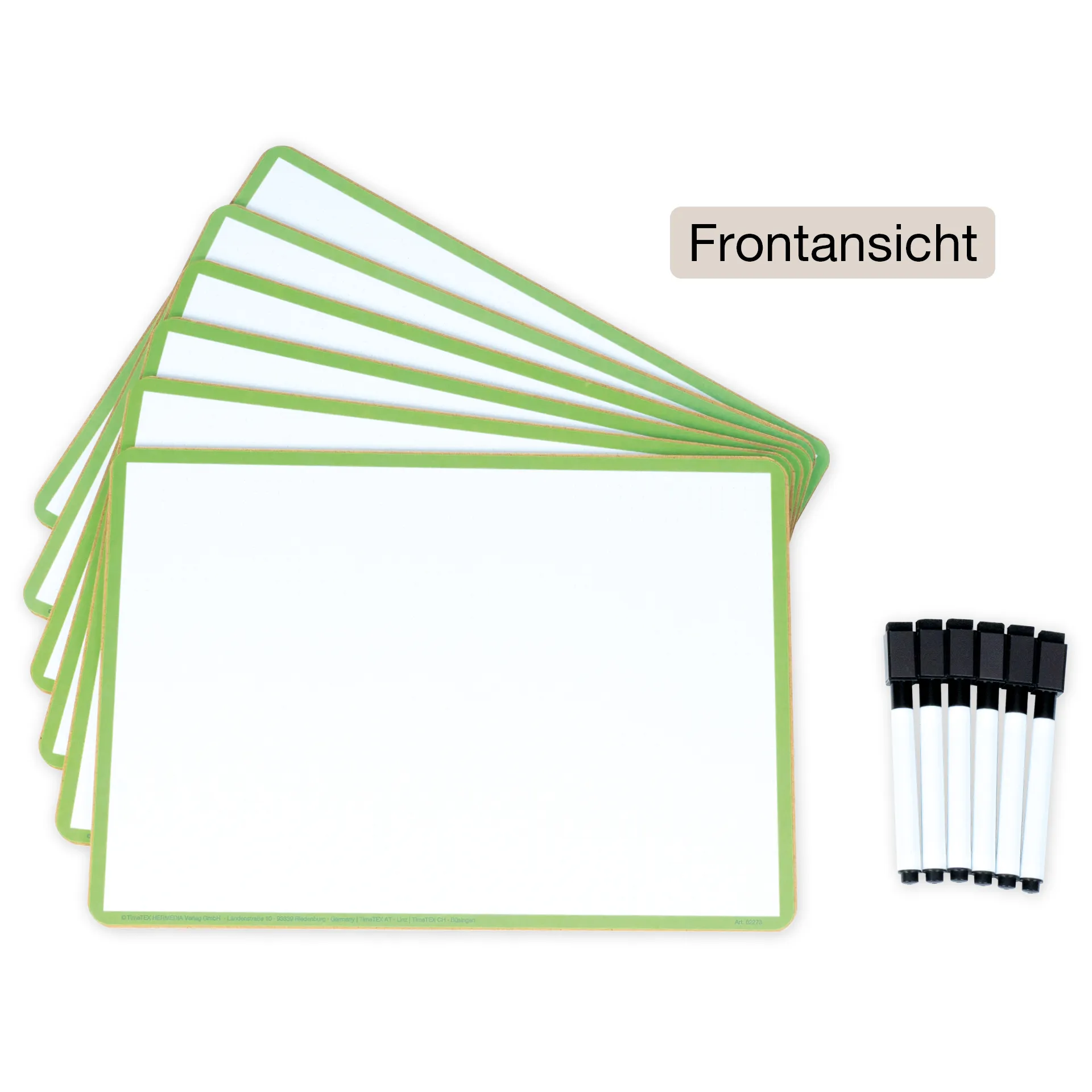 Set Prima-Colori whiteboard med prickruta och blank A4, 6 st