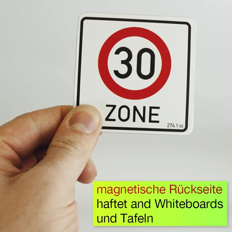 Verkehrs-Komplett-Set, magnetisch, 124-tlg. im Koffer