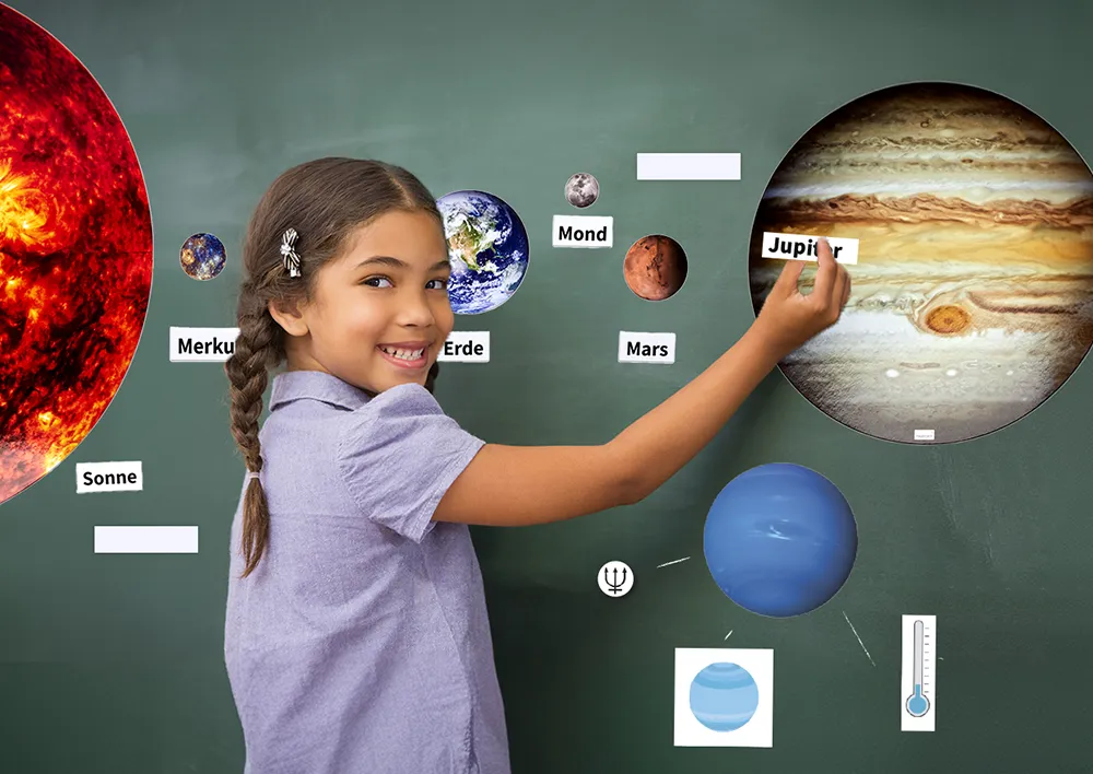 Planeten und Sonnensystem, magnetisch, 73-tlg.