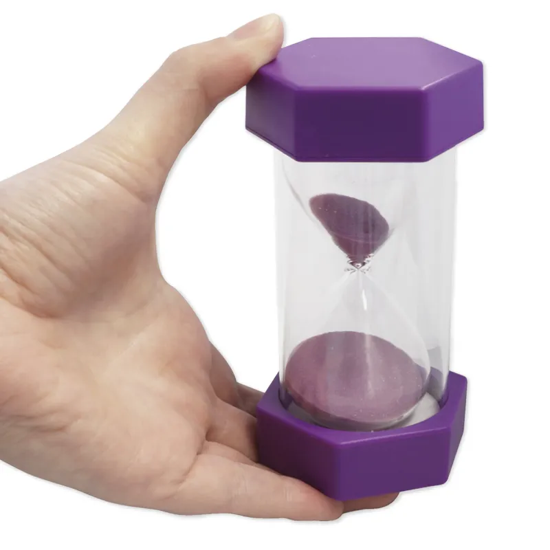 Set med timglas XL 12 cm hög, 6,5 cm diameter