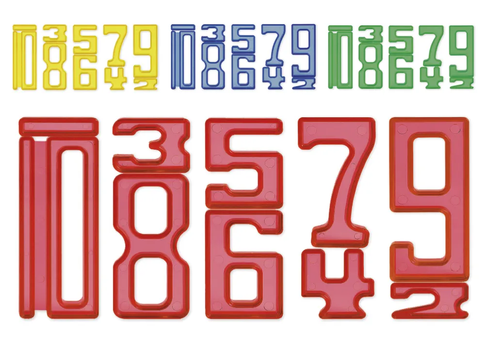 TimeTEX Getallen-bouwstenen "getal op getal", 35-delige set