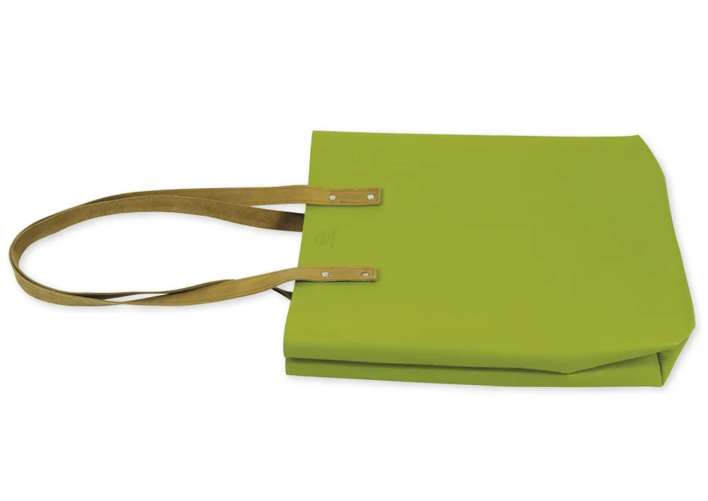 Bolso de hombro "Mali" de cuero de manzana