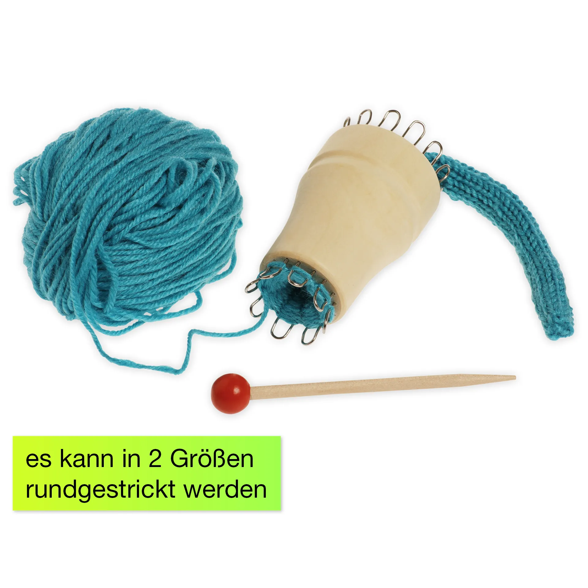 Strick-Türmchen "Kleine Liesel", 4 cm ø